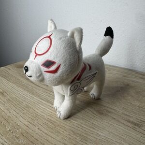 Okami Den Chibiterasu Amaterasu 8" Plush Toy Capcom Dog Stuffed‎ Animal Nintendo